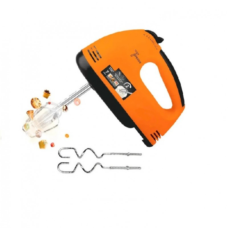Міксер 7 швидкостей 260 Вт 2 віночки; 2 гаки для тесту DOMOTEC R6633O LS-R6633O
