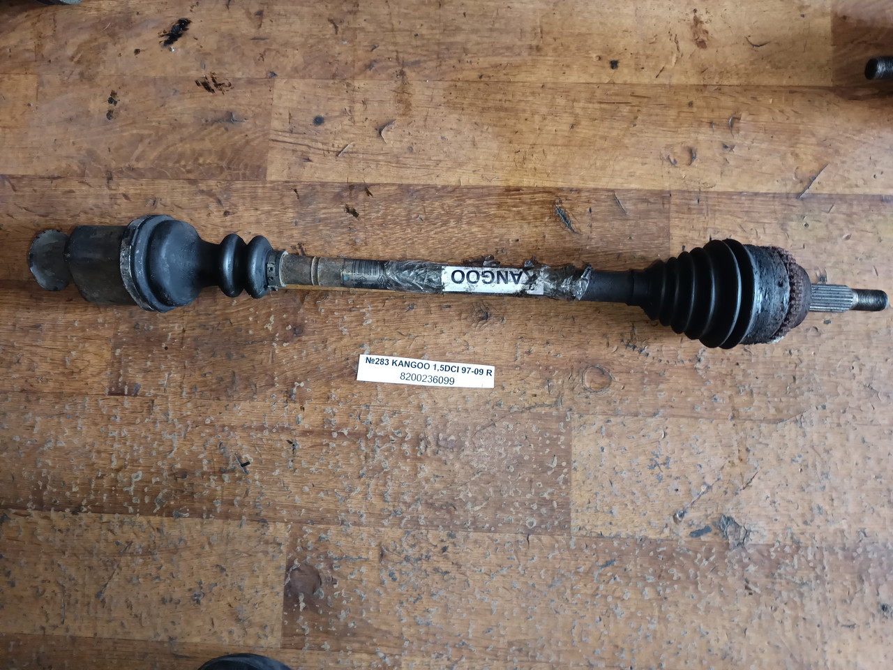 №283 Піввісь права 8200236099 для Renault Kangoo 1.5DCI 97-09, фото 1