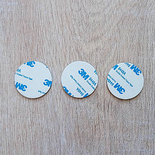 3М VHB двосторонній скотч липучки Strong Black Круг 30 мм (3 шт.), фото 2