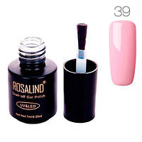Гель-лак для ногтей маникюра 7мл Rosalind, шеллак, 39 светло-розовый sh