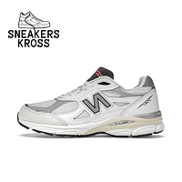 Мужские кроссовки New Balance 990 V6 White Grey, Повседневные кроссовки Нью Беленс 990 серые