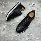 Чоловічі Кеди Натуральна Шкіра з перфорацією, фото 3