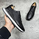 Чоловічі Кеди Натуральна Шкіра з перфорацією, фото 5
