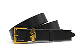 Ремінь жіночий Louis Vuitton шкіряний 3 см, фото 4
