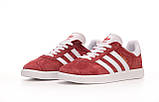 Жіночі кросівки Adidas Gazelle Red B41645, червоні замшеві кросівки адідас газелі газель, фото 5
