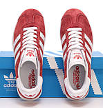 Жіночі кросівки Adidas Gazelle Red B41645, червоні замшеві кросівки адідас газелі газель, фото 6