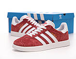 Жіночі кросівки Adidas Gazelle Red B41645, червоні замшеві кросівки адідас газелі газель, фото 2