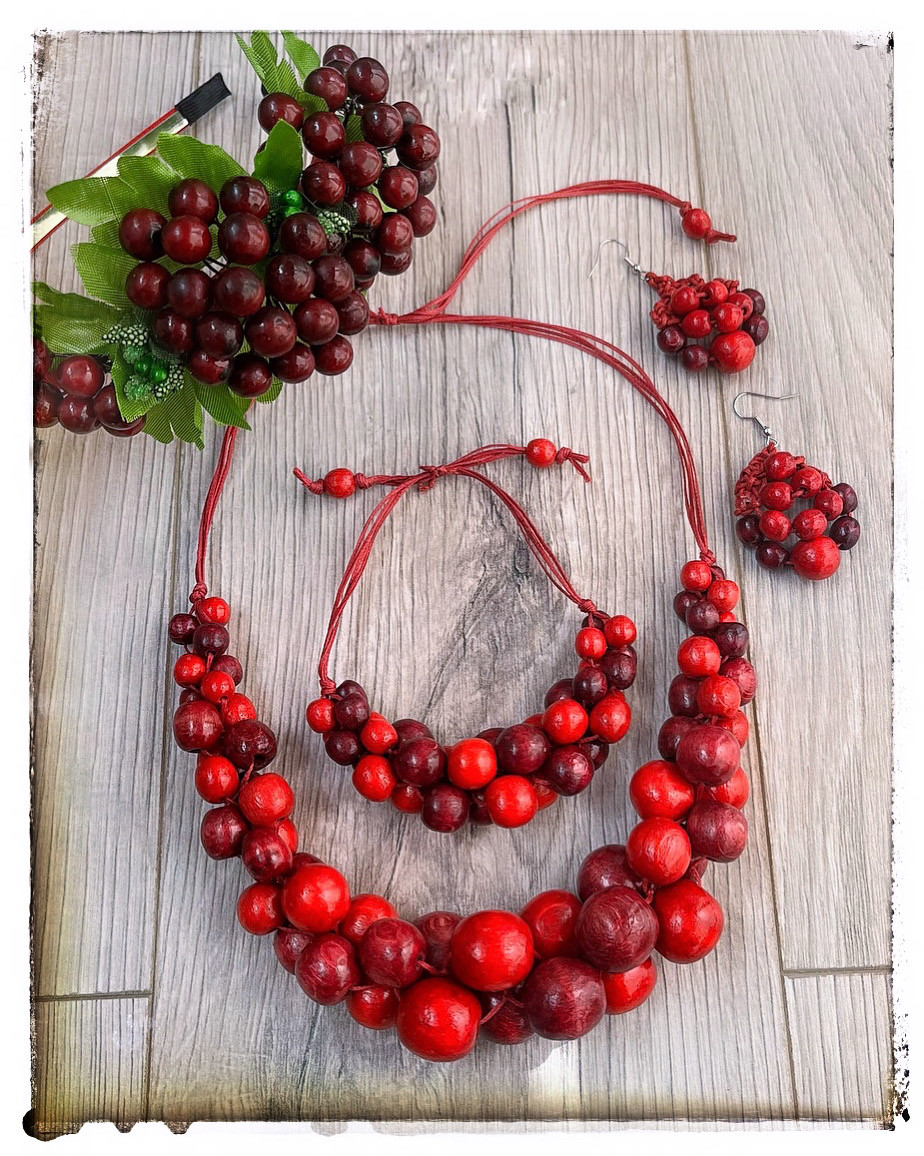 Набір Горобина червоно-бордовий, фото 1