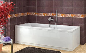 Ванна акрилова біла Shower Artmina 150x70 cм прямокутна з ніжками панелями сифоном