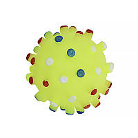 Игрушка мяч для собак Taotaopets 6,5см 065529 Yellow с пищалкой sh