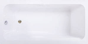 Ванна акрилова біла Shower Artmina 120х70см прямокутна акрилова ванна з ніжками