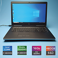 Ноутбук Dell Precision 7710 (i7-6820HQ/RAM 16GB DDR4/SSD 480GB/Quadro M3000M) Б/В (7011(21))
