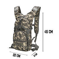 Рюкзак тактический AOKALI Outdoor B10 20L Camouflage CP спортивный мужской водонепроницаемый taktical se