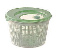 Сушилка для зелени и салата Snips, контейнер центрифуга для мытья и сушки салатных листьев 4 л