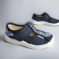 Детские тапочки в садике и для дома, текстильная обувь для мальчиков Waldi. Размер: 24-30