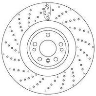 Тормозной диск MERCEDES-BENZ GLE (W166) / MERCEDES-BENZ GLS (X166) 2011-2019 г.