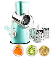 Овощерезка многофункциональная терка с насадками Tabletop Drum Grater 806 Blue sh