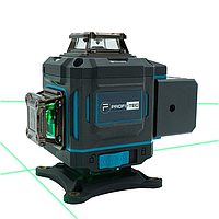 Лазерный нивелир PROFI-TEC PGL 4D 1640: с АКБ+ЗУ, 40 м, 16 линий, зеленый луч E_S