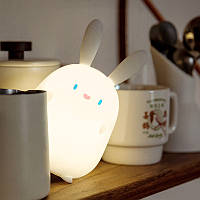 Детский силиконовый светильник Little Rabbit DS-RAB-1 Кролик беспроводной сенсорный мини ночник se