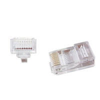 Коннектор Cablexpert RJ45 cat.5e FTP 8P8C сквозное отв., позолоч. конт. 100 шт LC-PTU-01/100 DAS