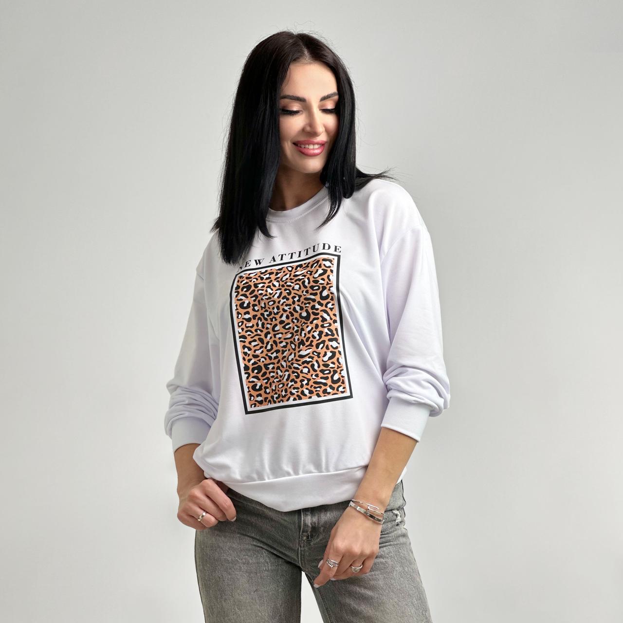 Світшот із леопардовим принтом "Feline", фото 1