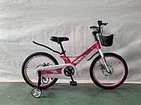 Детский велосипед MARS-2 Evoultion 20" на спицах бело-розовый