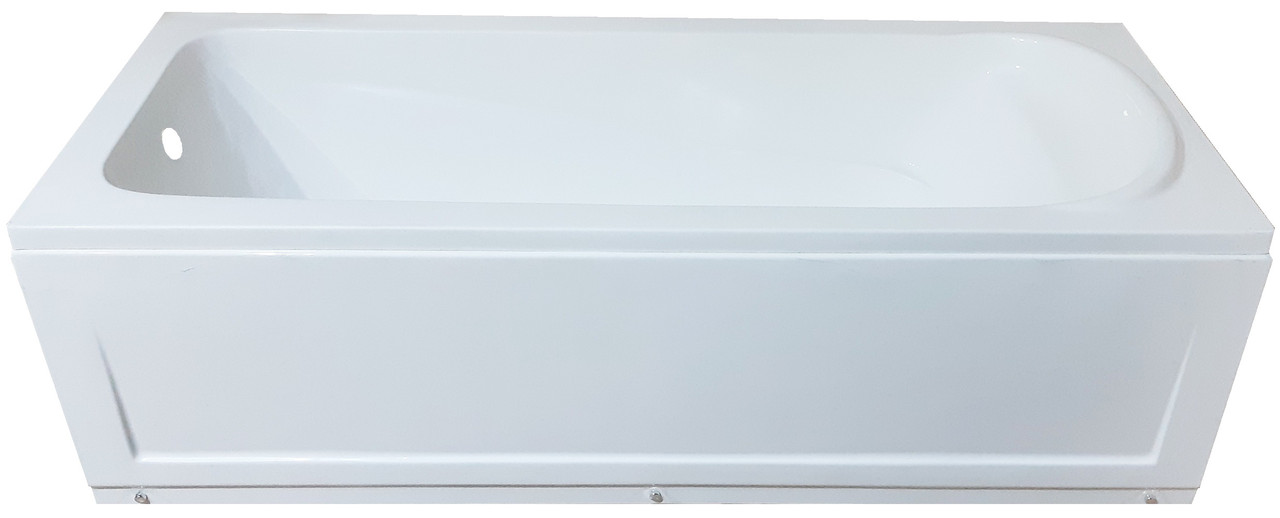 Ванна акрилова 4040 170х70х55см з передньою панеллю металевим каркасом регульованими ніжками, фото 1