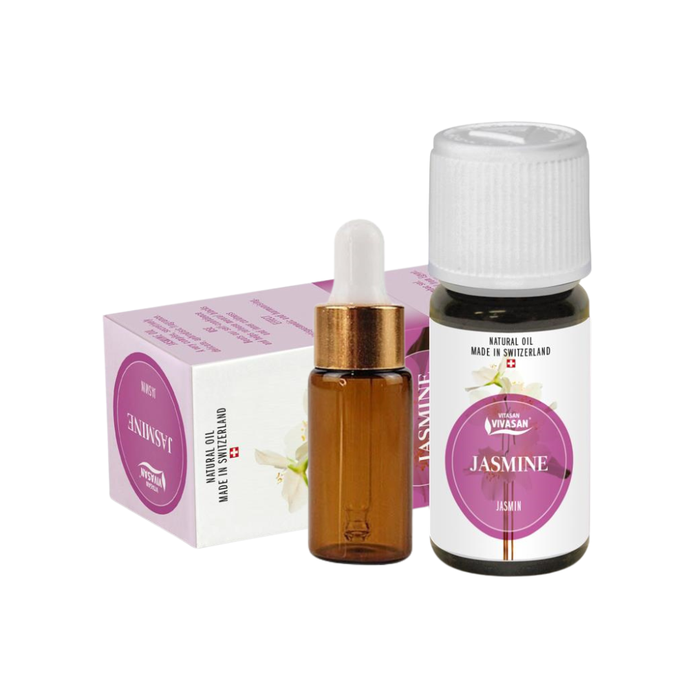 Натуральна ефірна олія Жасмин 5 мл пробник Вівасан Швейцарія Vivasan Jasmine oil