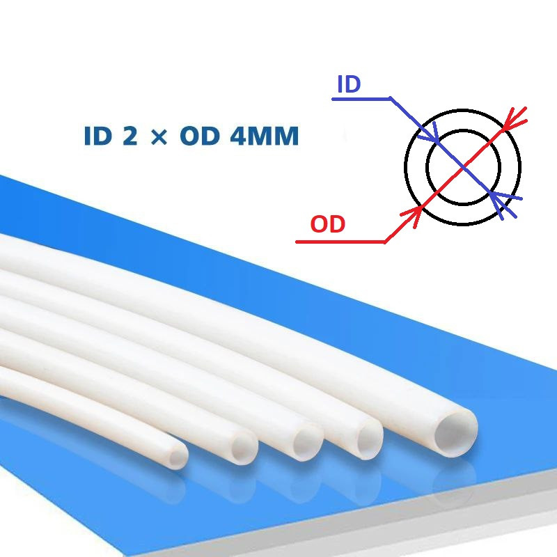 PTFE трубка 1 метр D4/2mm для 3D-принтера (тефлоновая трубка) (ID ...
