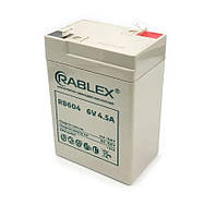 Аккумулятор 6V/4,5Ah для торговых весов, фонарей, детских игрушек Rablex RB604 sh