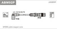 К-кт В.В. проводов (каучук) Audi A3/A4, Skoda Octavia, VW1.6 96- ABM92P JANMOR