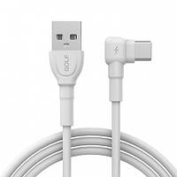 Кабель Golf USB - Type C L-pin GC-70 3A 1 метр White (90751) sh