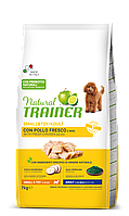 Сухой корм для собак мелких пород супер премиум NATURAL TRAINER с курицей и индейкой, 7 кг