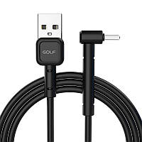 Кабель Golf USB - Type C GC-69 3A 1 метр Black (90748) se