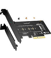 Адаптерна карта SupaGeek M.2 NVMe SSD до PCIe x4, підтримує M-Key M2 NGFF NVMe SSD 2280, 2260, 2242, 2230,