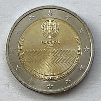 Португалия 2 евро 2008, 60 лет Декларации прав человека *