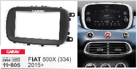 Перехідна рамка Fiat 500X Carav 11-805