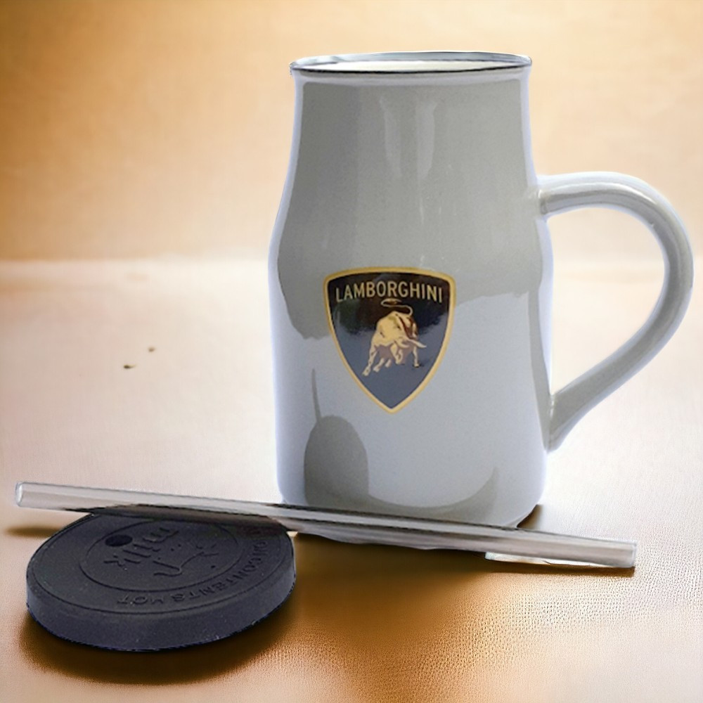 Чашка з трубочкою і кришкою "Авто-Італі", 400мл