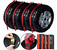 Чехлы для колес комплект 4шт Защитные чехлы для хранения и транспортировки автомобильных шин R15-R18