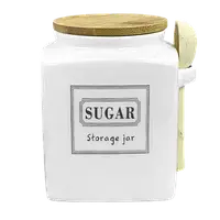 Банка для сахара "Storage jar" с ложкой 0,8л Stenson MC4550-S 10*10*13см