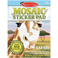 Набор для творчества MelissaDoug Мозаичные наклейки Сафари MD30160 DAS