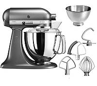 Миксер планетарный настольный KitchenAid Artisan с чашей 4.8л 5KSM175PS с двумя чашами