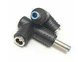 Кабель переходник для ноутбука HP 5.5*2.5 на 4.5*3.0 blue, фото 4