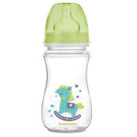 Бутылочка для кормления Canpol babies антиколиковая EasyStart - Toys с широким отверстием 240 мл 35/221_gre