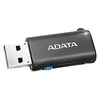 Кардридер ADATA microSD OTG microUSB + USB 2.0 AOTGMRBK Черный TS, код: 6485427