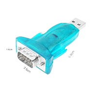 Переходник Value B00376 USB COM RS232 9pin Chipset PL-2303 синий