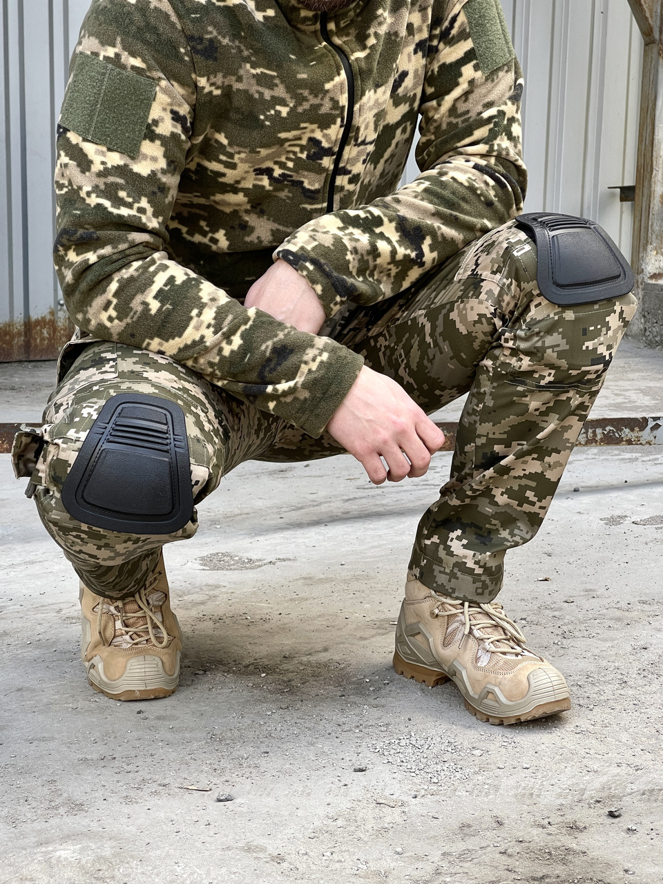 Тактические штаны Пиксель ЗСУ с резинкой на поясе, боевые брюки с наколенниками для военных ВСУ весна лето - фото 6 - id-p2189448076