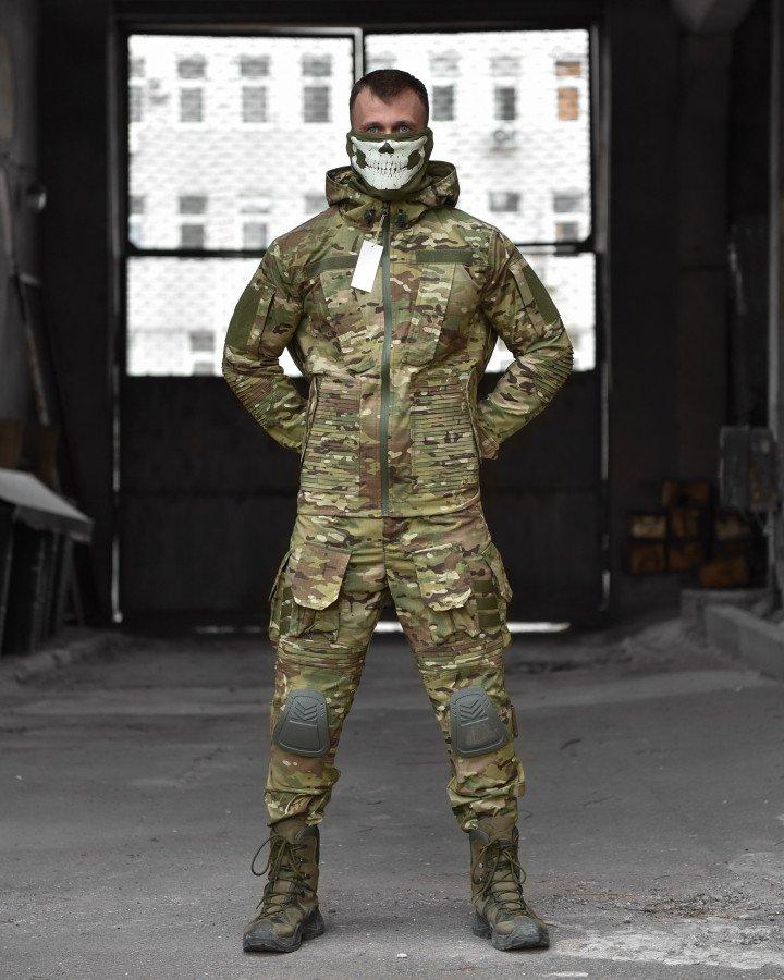Военная боевая форма "Horn 3 Generation" с наколенниками и с креплениями Молле в штанах для ВСУ Мультикам - фото 1 - id-p2189448170