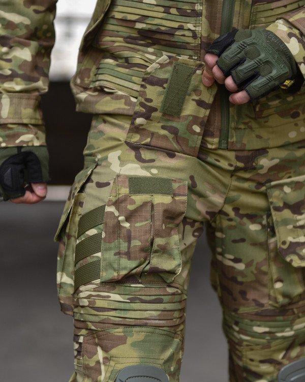 Военная боевая форма "Horn 3 Generation" с наколенниками и с креплениями Молле в штанах для ВСУ Мультикам - фото 7 - id-p2189448170