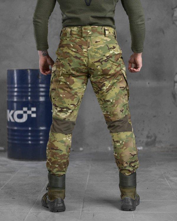 Весенние тактические брюки Kord Мультикам со вставками из Cordura, Военные штаны ВСУ стрейч рип-стоп - фото 3 - id-p2189448264